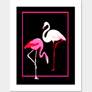 Pink Flamingos Posters and Art